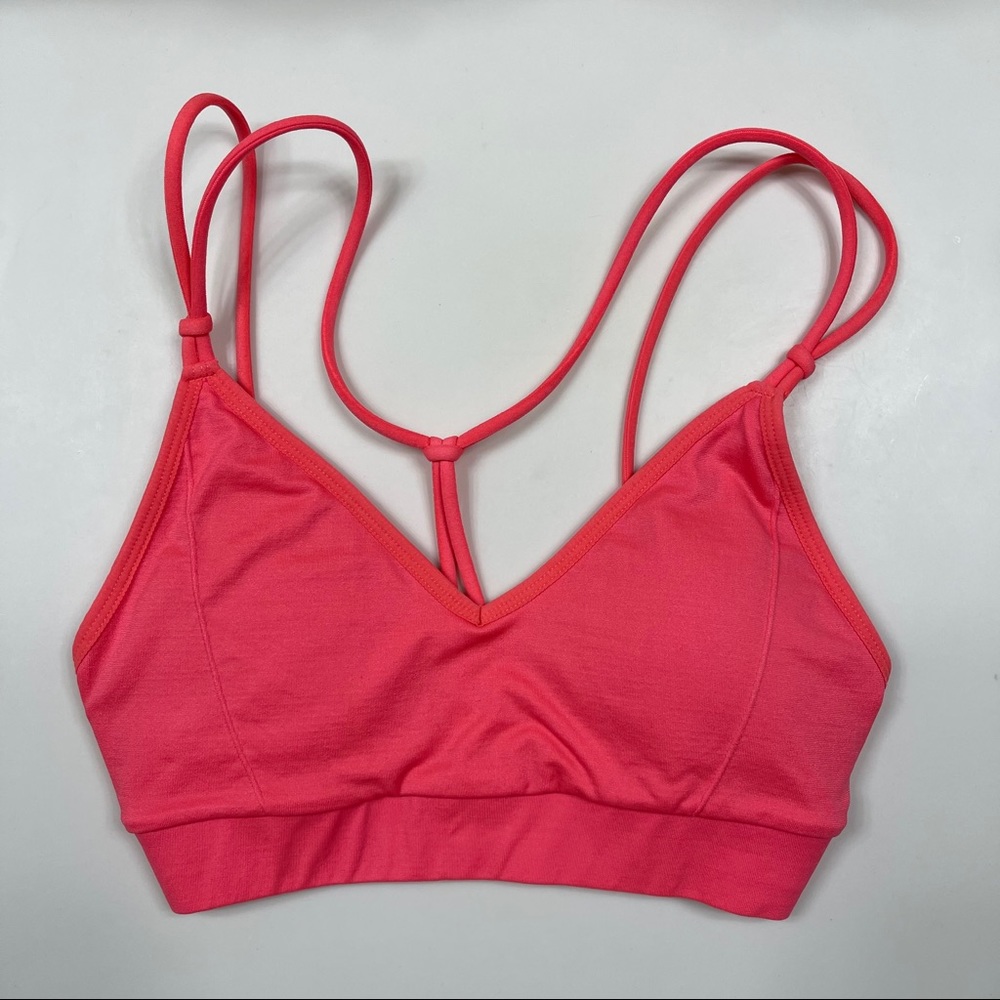 Hot Pink Fabletics Sports Bra